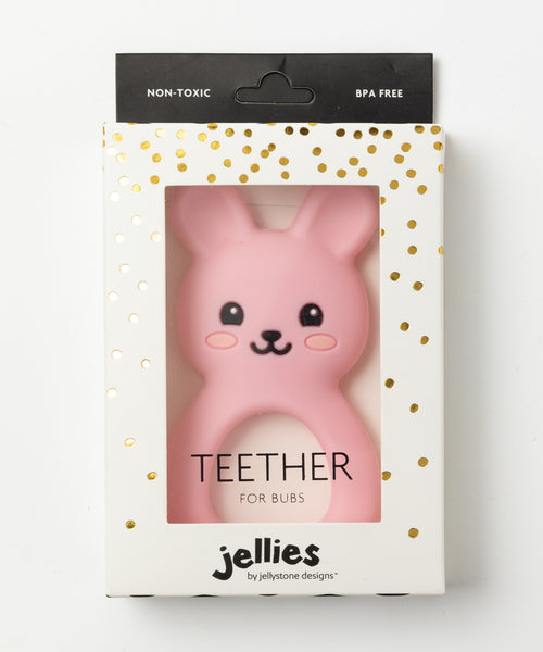 Bunny Teether - pink