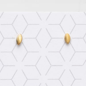 Tiny "Seed" Stud Earrings - gold