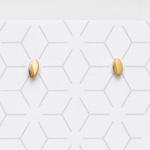 Tiny "Seed" Stud Earrings - gold