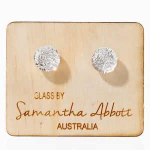 Glass Stud Earrings - Ice Sparkle