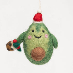 Felt Christmas Ornament - Avocado