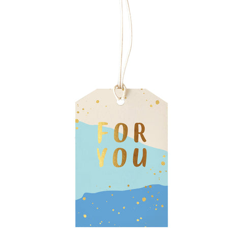 Gift Tag - For you - blue