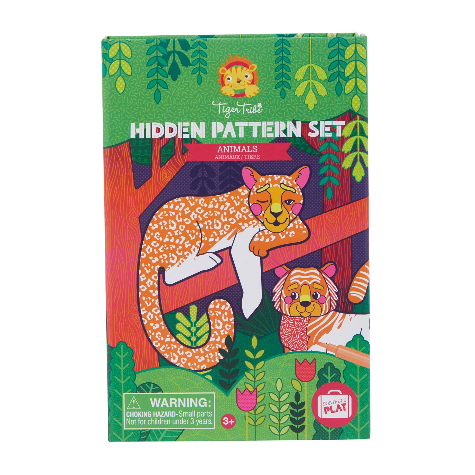 Hidden Pattern Colouring Set - Animals